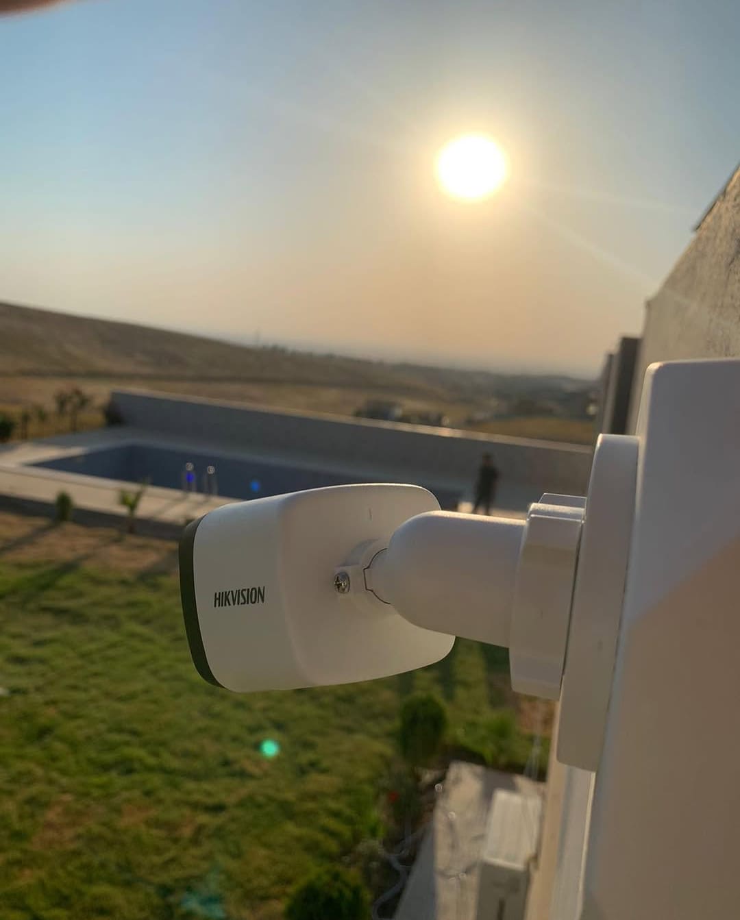 Villa Rooftop CCTV at Sunset